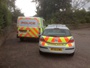 Police vehicles in groups collection